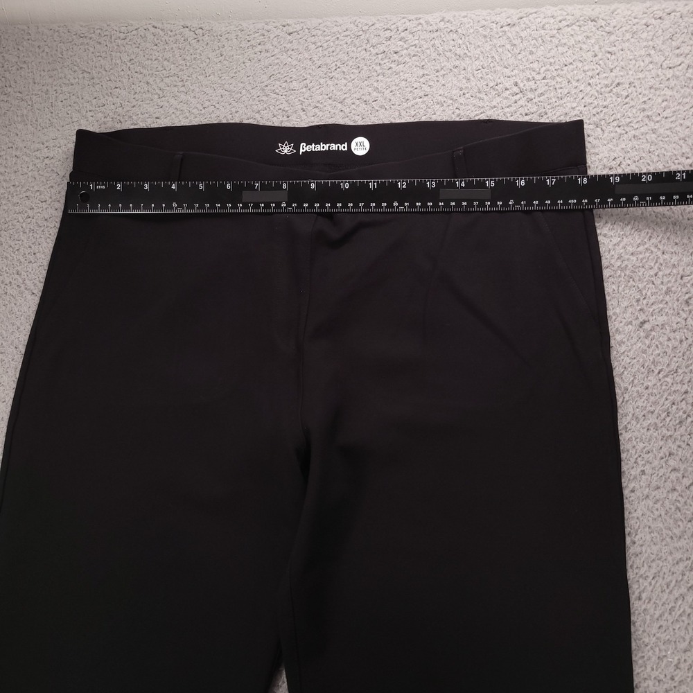 BETABRAND Pants Size XXL Petite Black Bootcut Two Pocket Ponte Dress Yoga - Picture 6 of 11